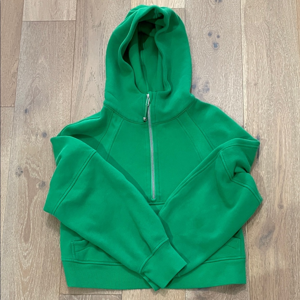Lululemon Athletica Vibrant Green Zip-Up Hoodie